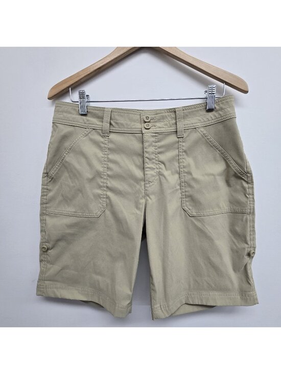 Eddie Bauer Pants - Eddie Bauer Roll Tab Bermuda Shorts Size 8 Outdoor Hiking Gorpcore Stretch EUC